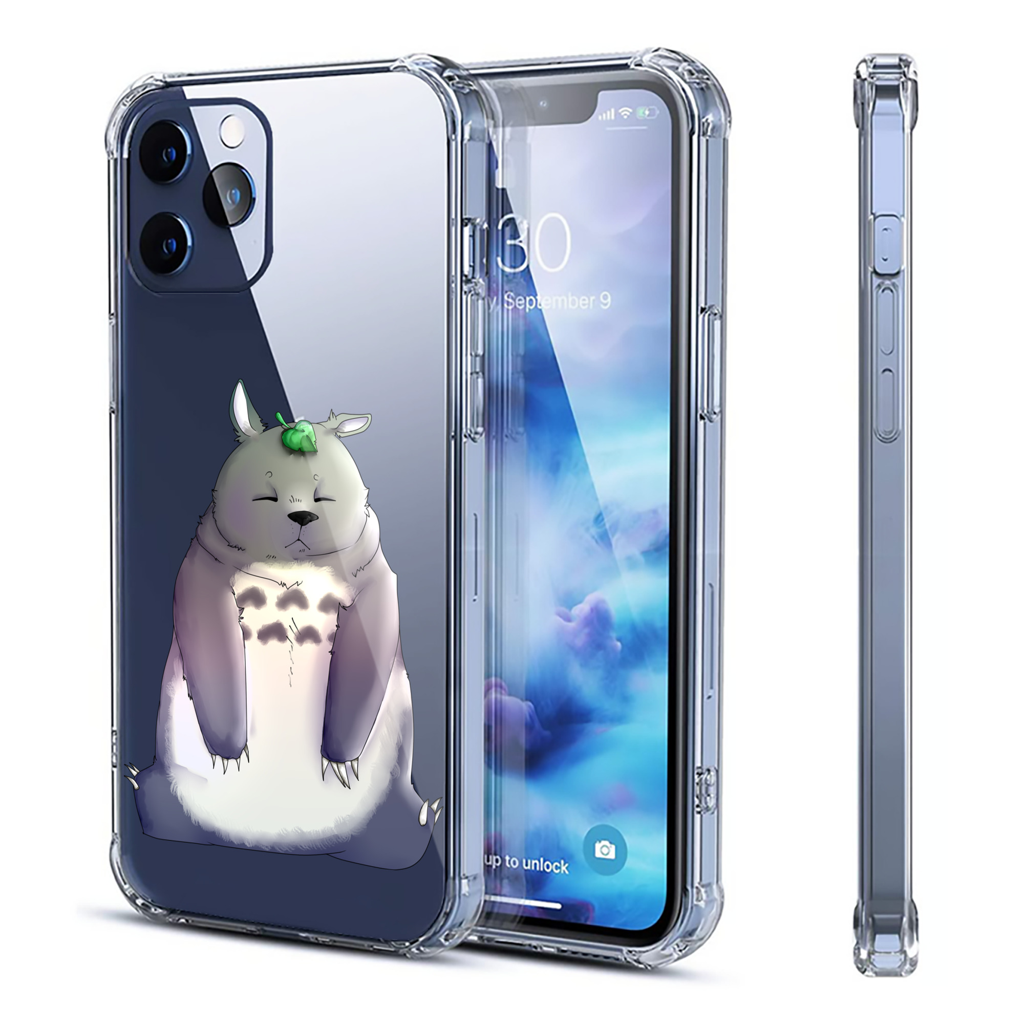 （画像用） となりのトトロ 草壁メイ 草壁サツキ My Neighbor Totoro Satsuki Kusakabe Mei Kusakabe 【iPhone 12シリーズ対応】透明スマホケース（クリアソフトケース）